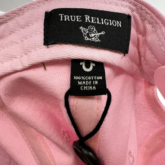 TRUE RELIGION UNISEX CAP/HAT, THE COLOR IS "PINK/GREY,” ADJUSTABLE BACK STRAP - Picture 8 of 8